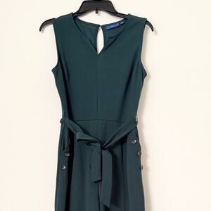 Apt. 9 Dark Green Sleeveless Jumpsuit